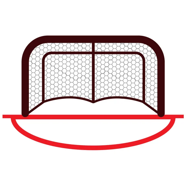 Hockeytore, Sportgeräte. — Stockvektor