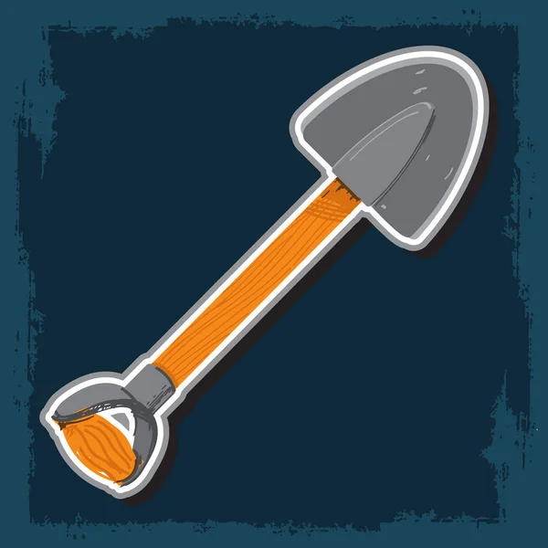 Shovel mining icon. — Stock Vector