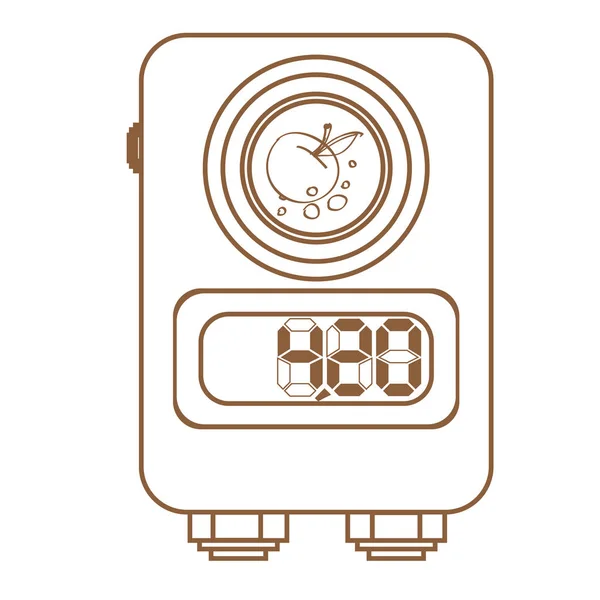 Power Supply tattoo machine-symbool. — Stockvector