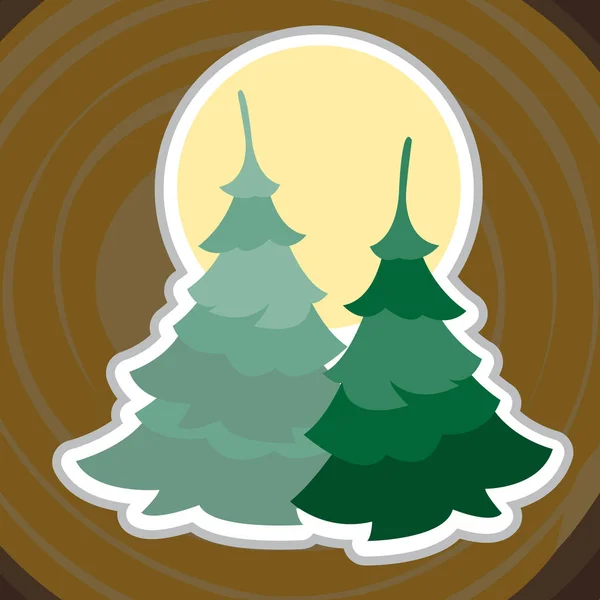 圣诞树上的背景 — 图库矢量图片