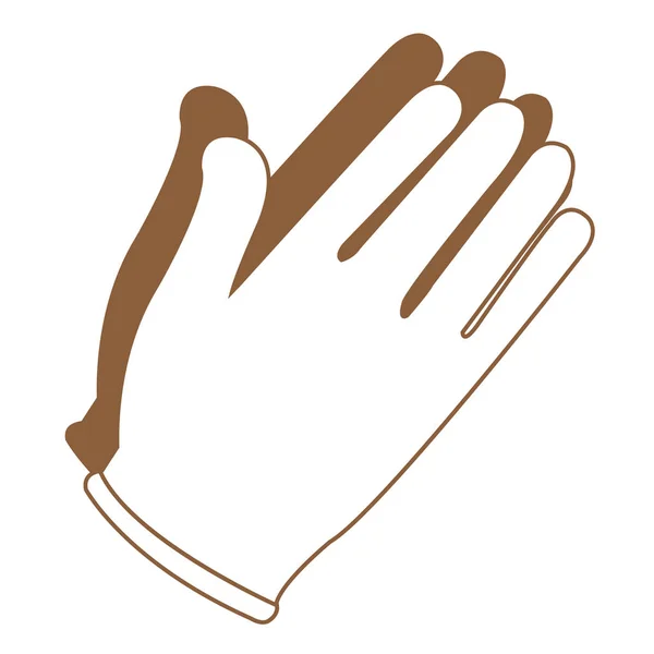 Rękawice sterylne pracy ikonę — Wektor stockowy