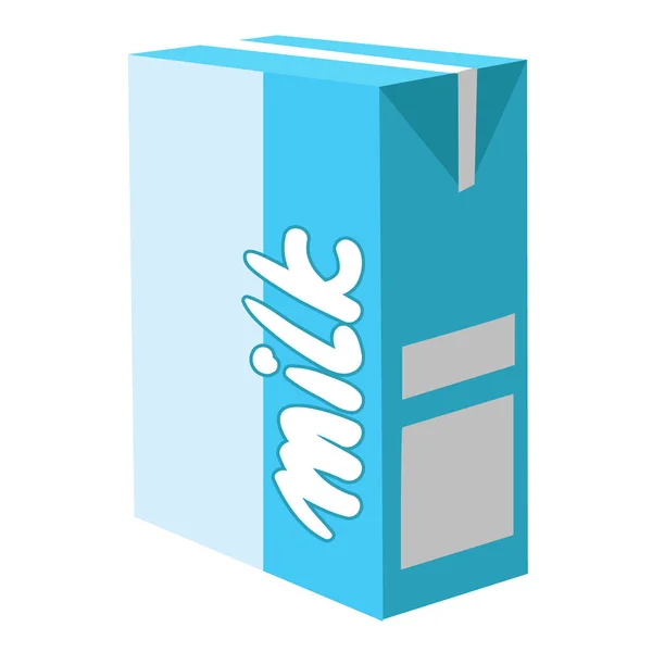 Box with milk icon — Stock Vector