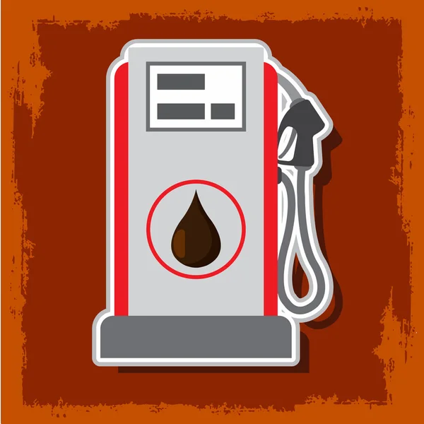 Brændstof, tankstation – Stock-vektor