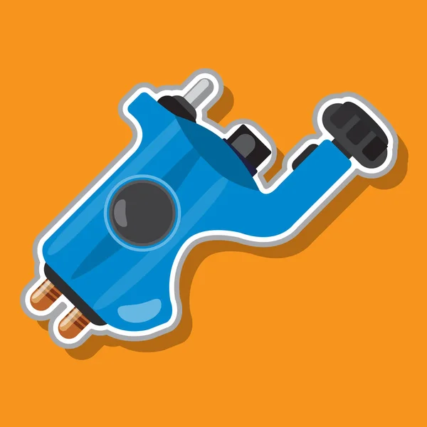 Tattoo machine-symbool — Stockvector