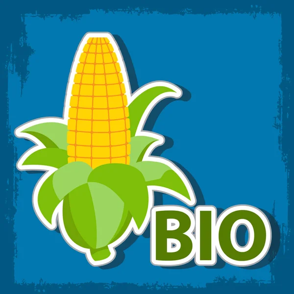 Oído del logotipo de maíz . — Archivo Imágenes Vectoriales