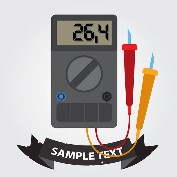 Ícone multímetro digital . —  Vetores de Stock