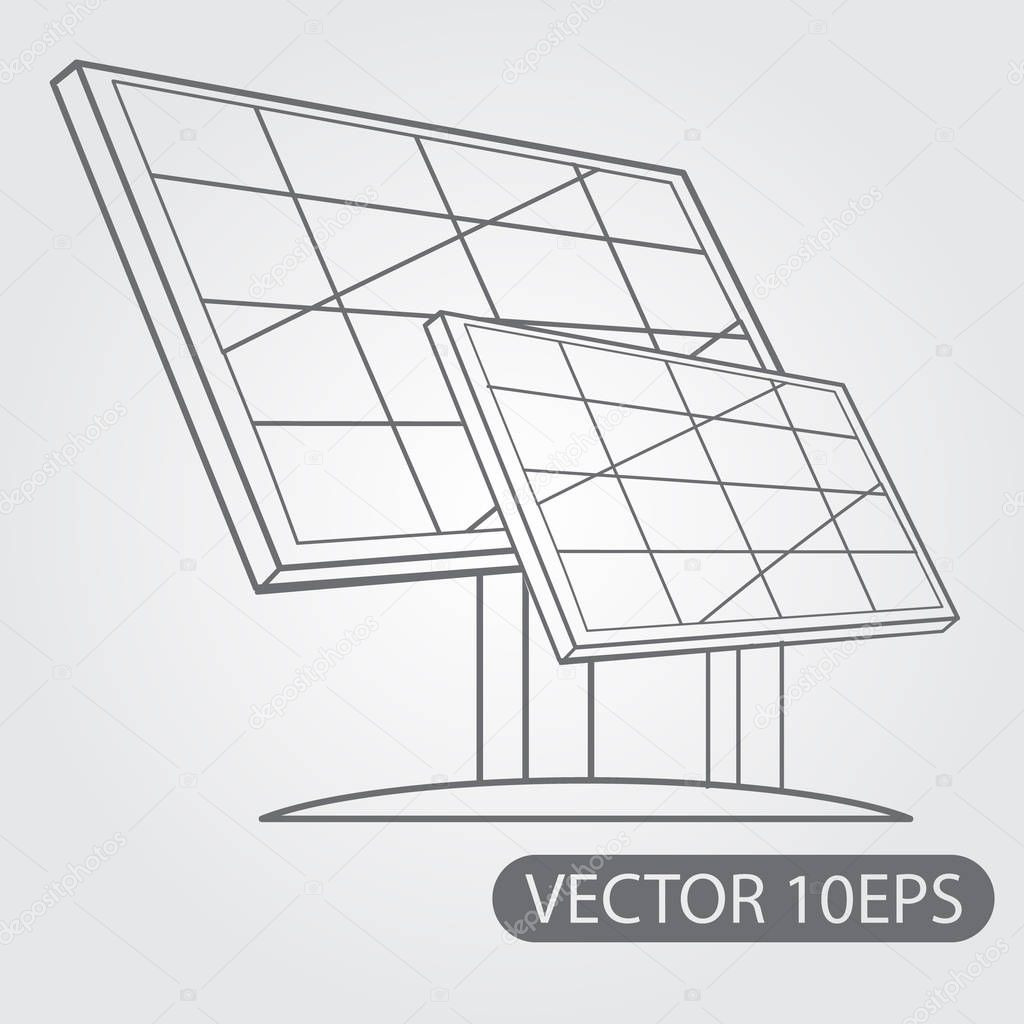 Solar panels icon