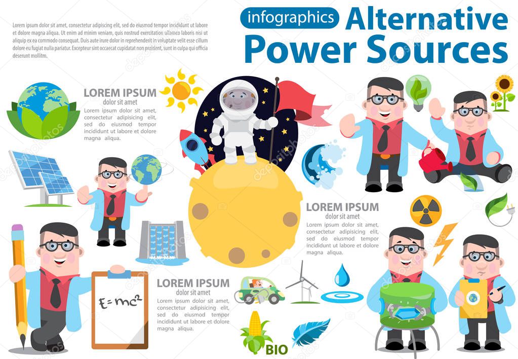Alternative energy infographics