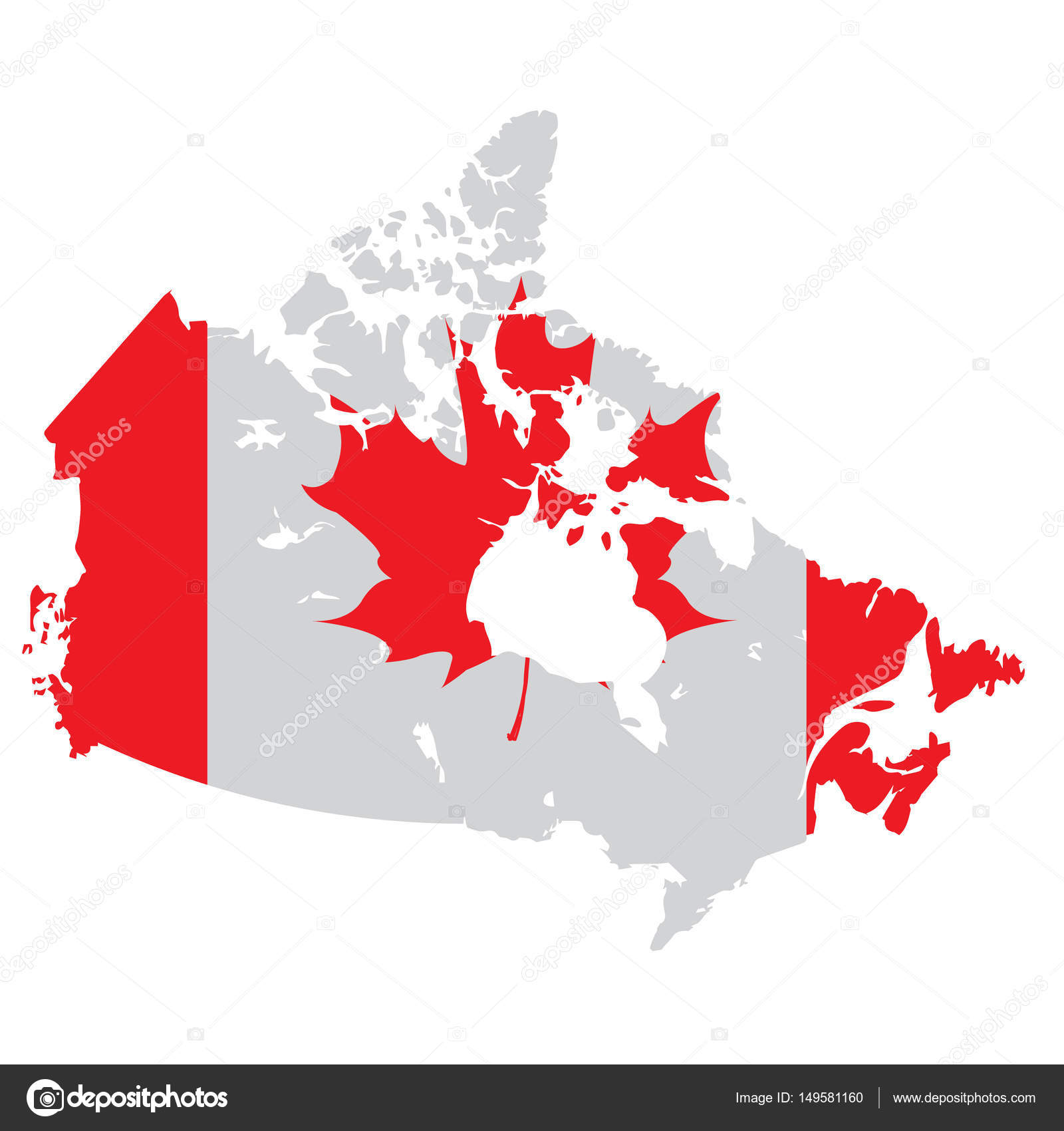 Canada Map icon — Stock Vector © filkusto #149581160