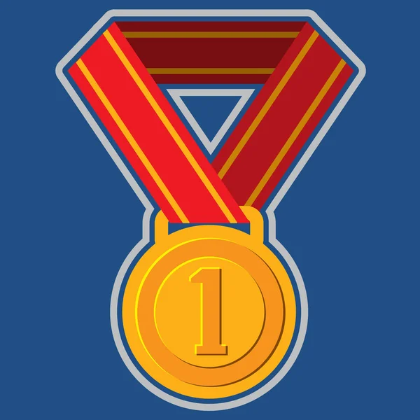 Medaile za první místo — Stockový vektor