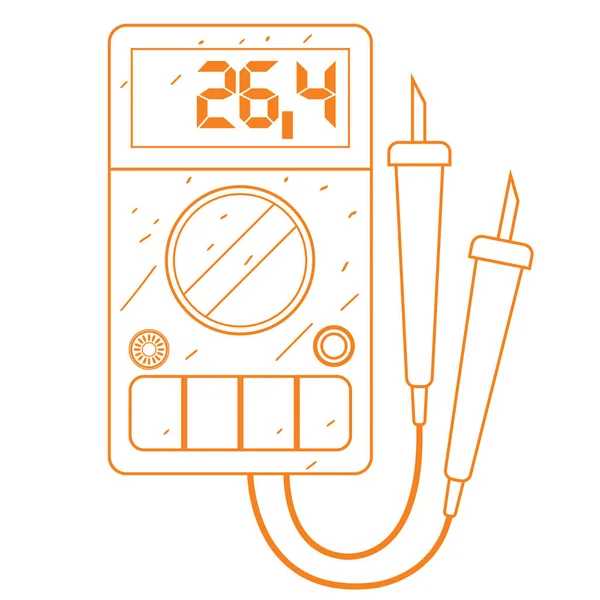 Digital multimeter icon — Stock Vector