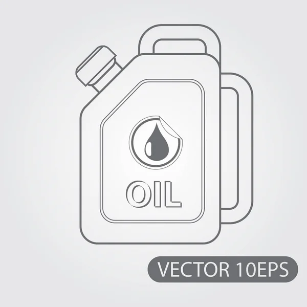 Kanistrem olej ikona — Wektor stockowy