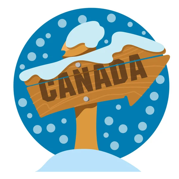 Pointeur de flèche Canada — Image vectorielle