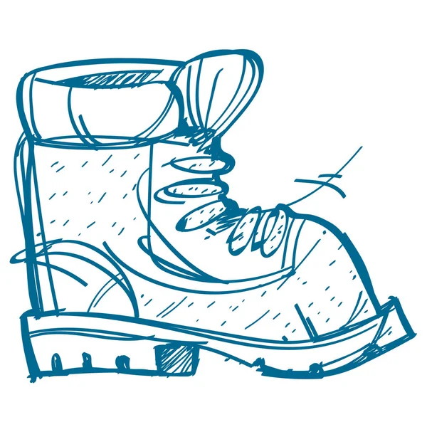 Ορειβάτης λογότυπο μποτών — Διανυσματικό Αρχείο