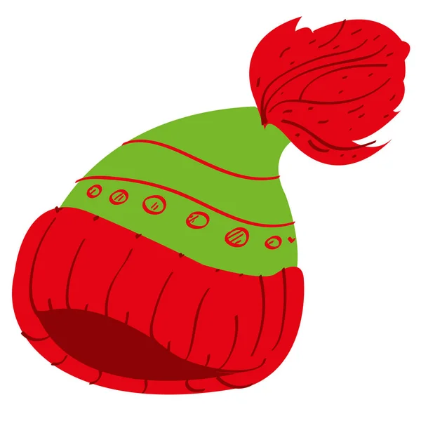 暖かい帽子ロゴ — ストックベクタ
