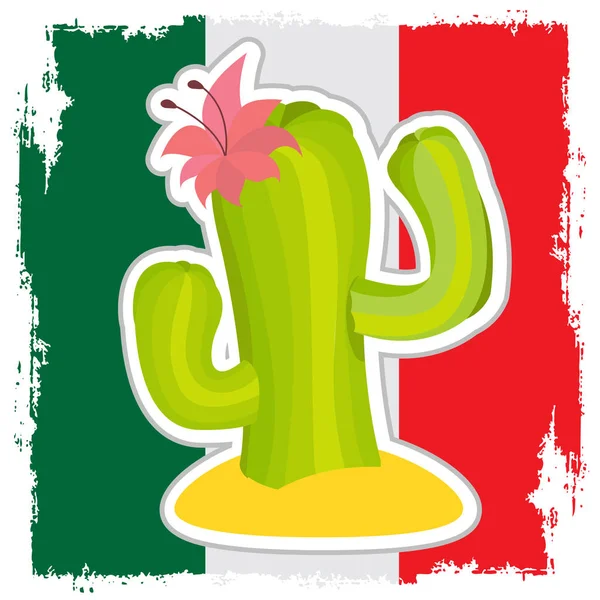 Icono de cactus verde — Vector de stock