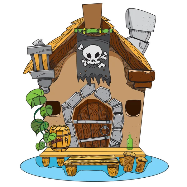 Cartoon heksen Hut — Stockvector