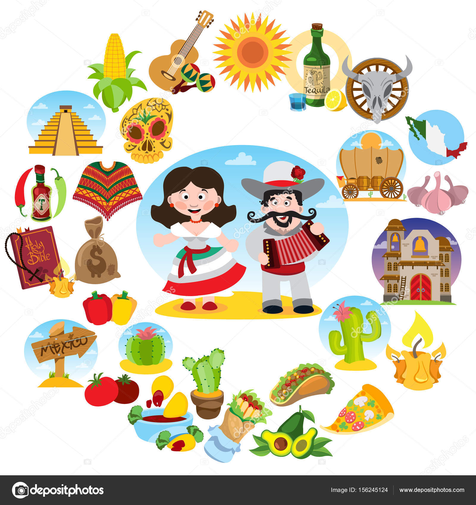 140 ilustraciones de stock de Tradiciones mexicanas | Depositphotos®