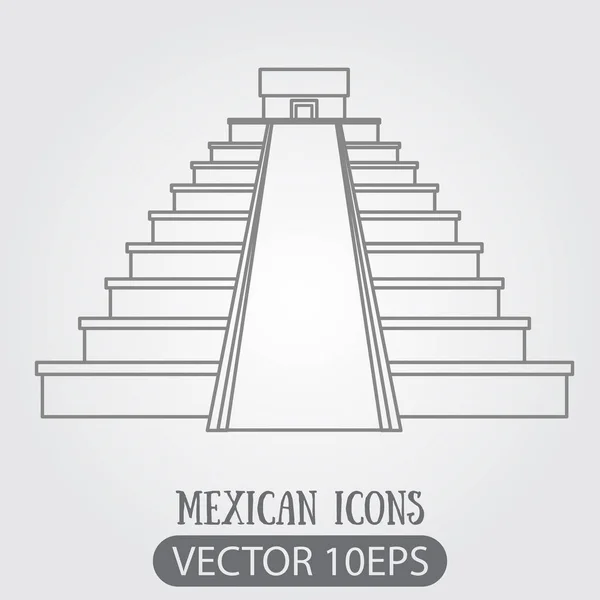 Teotihuacan-Tempel — Stockvektor