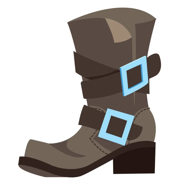 Old men's boot — Stock Vector