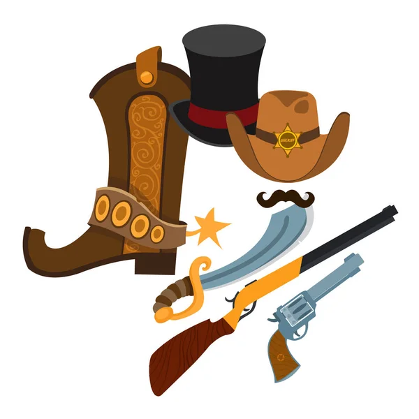 Wild West Illustration. — Stock Vector