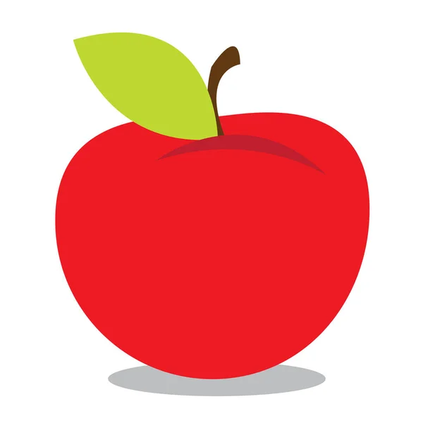 Illustration rouge pomme — Image vectorielle