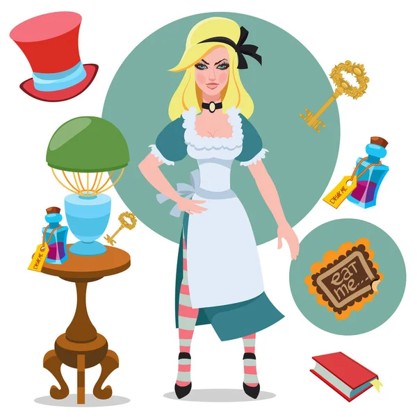 Alice's Adventures in Wonderland — Stockvector