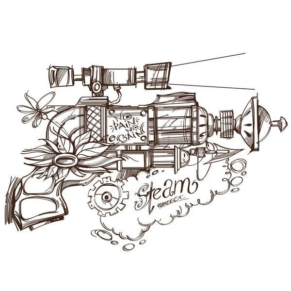 Ícone arma Steampunk —  Vetores de Stock