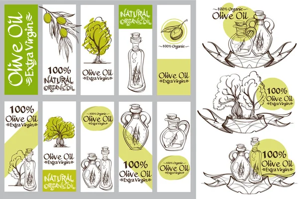 Aceitunas para la decoración de productos — Vector de stock