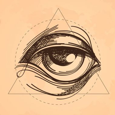 sketch Eye of Providence clipart