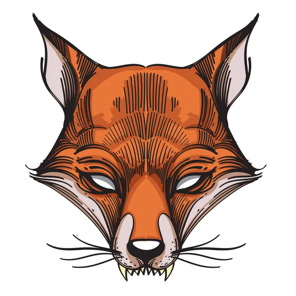 橙色的 foxy 枪口 — 图库矢量图片