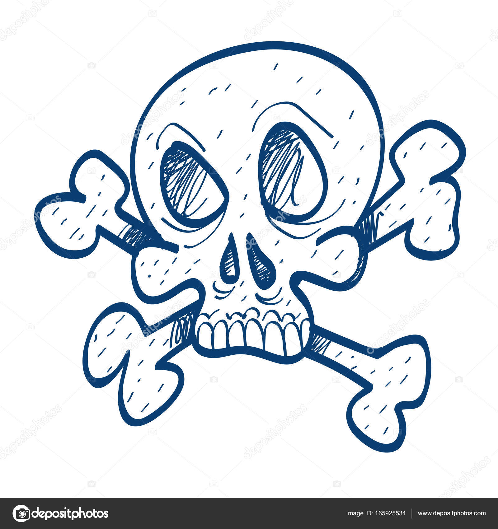 Skull And Bones Icon Stock Illustration - Download Image Now