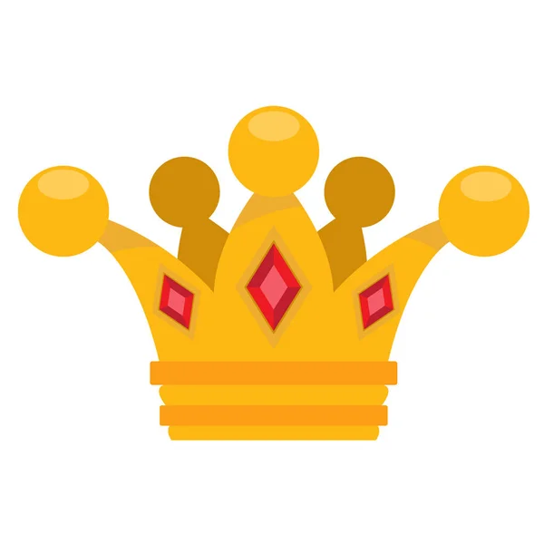 Gold crown logo. — Stock Vector