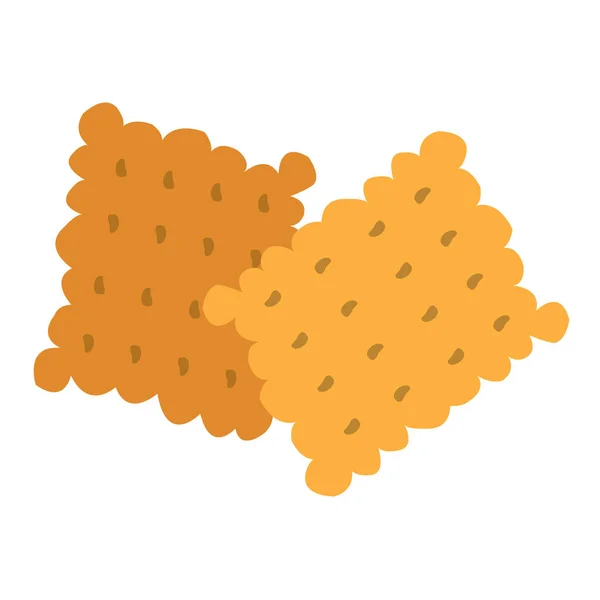 Zwei Cookies Logo. — Stockvektor