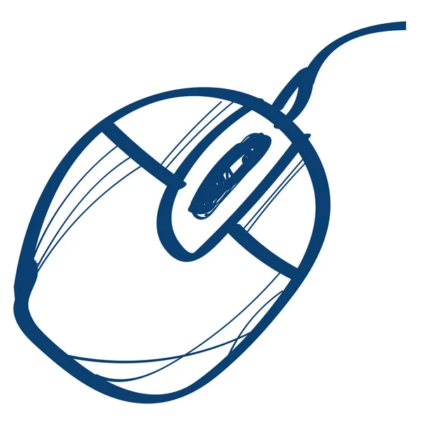 Icône de souris pc — Image vectorielle