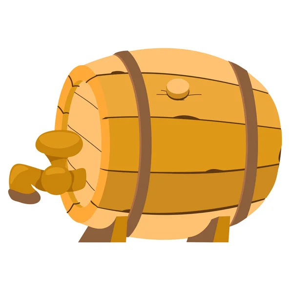 Barrel for alcoholic beverages. — Stock Vector