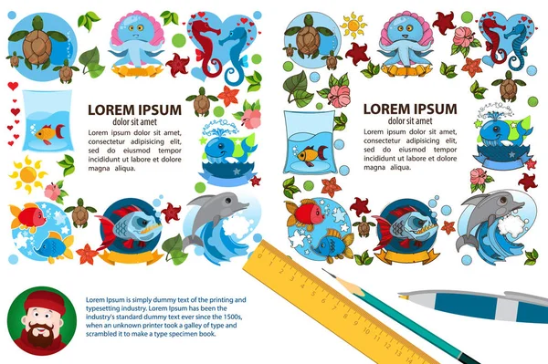 Kreativer quadratischer Rahmen — Stockvektor