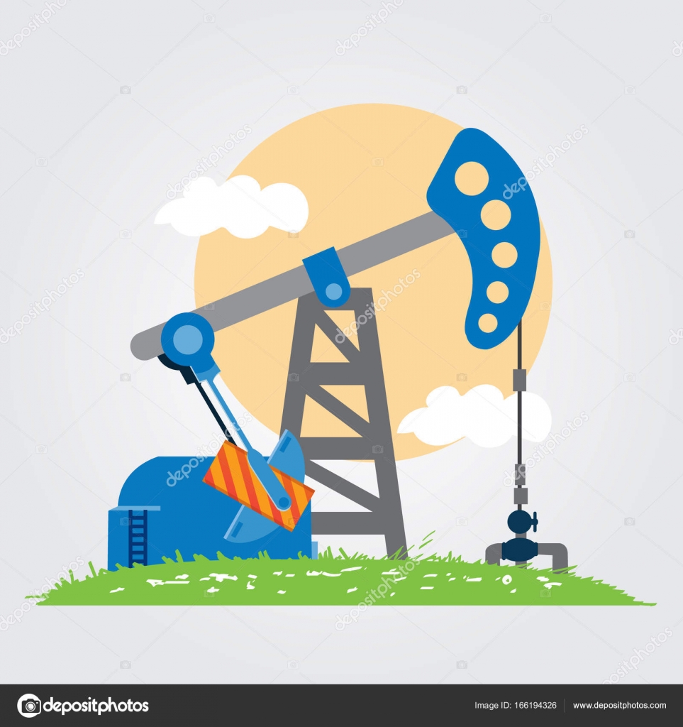 Нефтяные вышки мультяшные