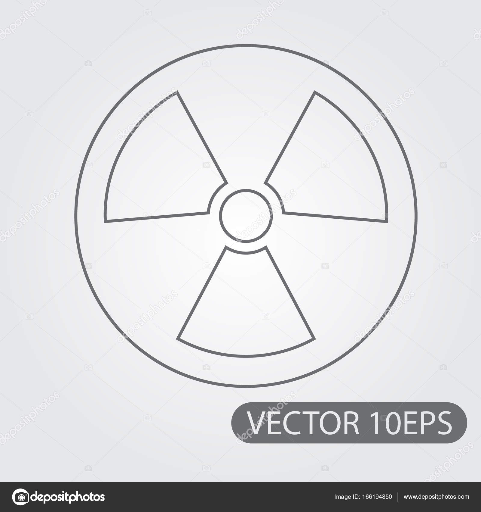 Radiation symbol icon Stock Vector Image by ©filkusto 166194850