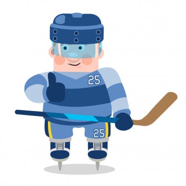 Ice hockey player icon clipart