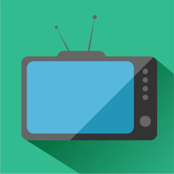 Icono del receptor de TV — Vector de stock