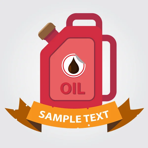 Jerrycan olie pictogram. — Stockvector