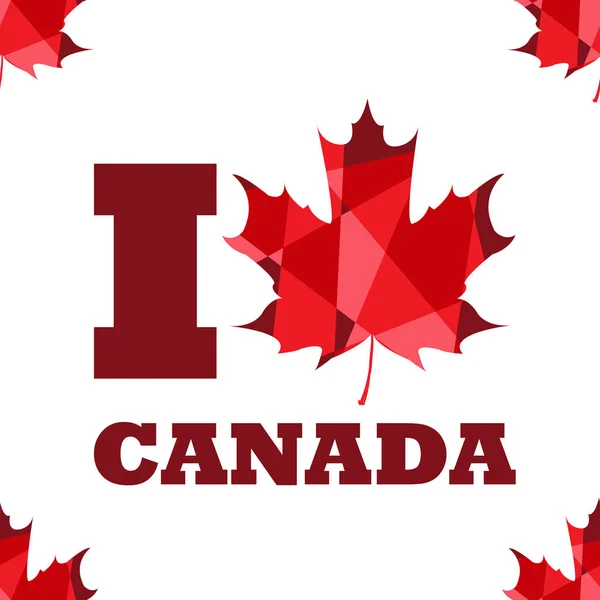 Kanada Symbol polygonální — Stockový vektor