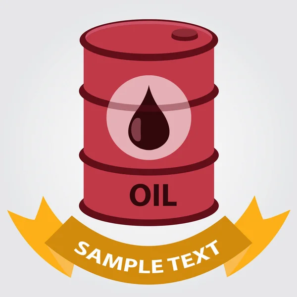 Ícone de armazenamento de óleo de barril . — Vetor de Stock