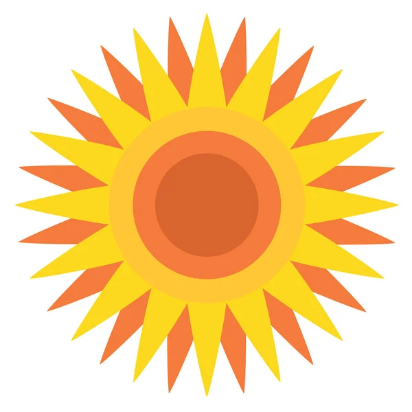 Stylized sun disk — Stock Vector