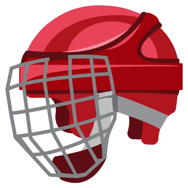 Einen Eishockeyhelm, Eishockeymunition — Stockvektor