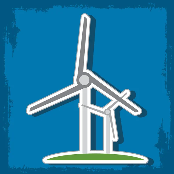 風車ロゴ。図 — ストックベクタ