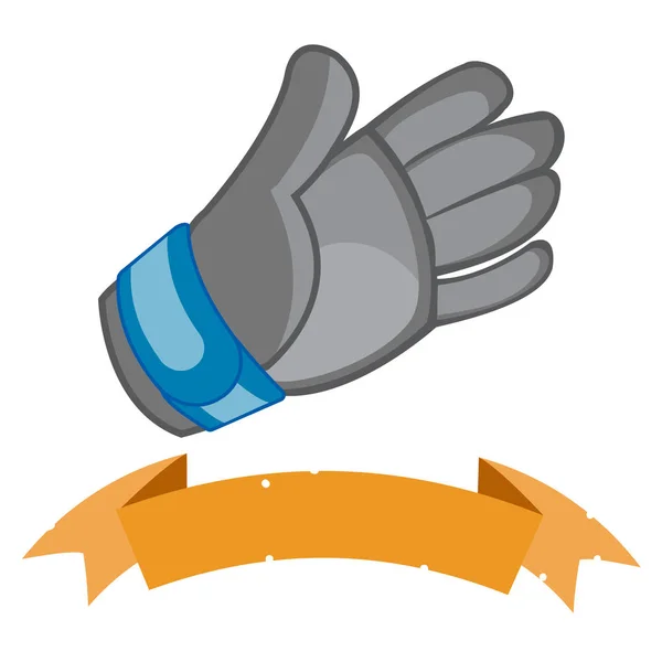 Logo rękawice hokejowe — Wektor stockowy