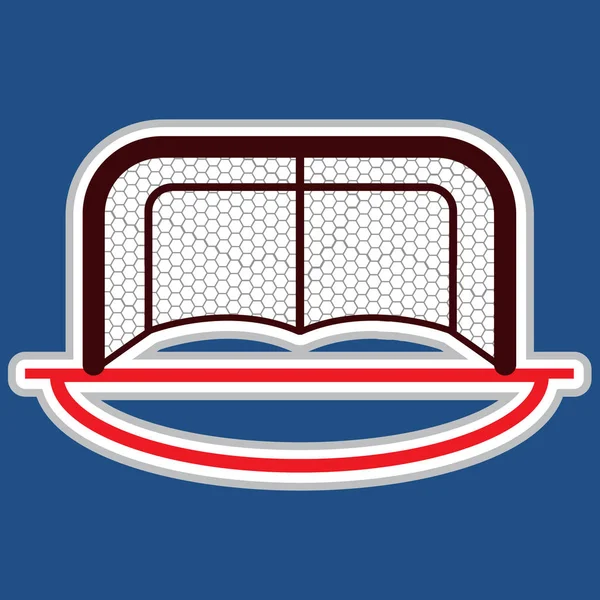 Hokejové branky ikona — Stockový vektor