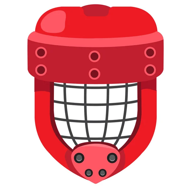 Goalie helmet logo — Stock Vector